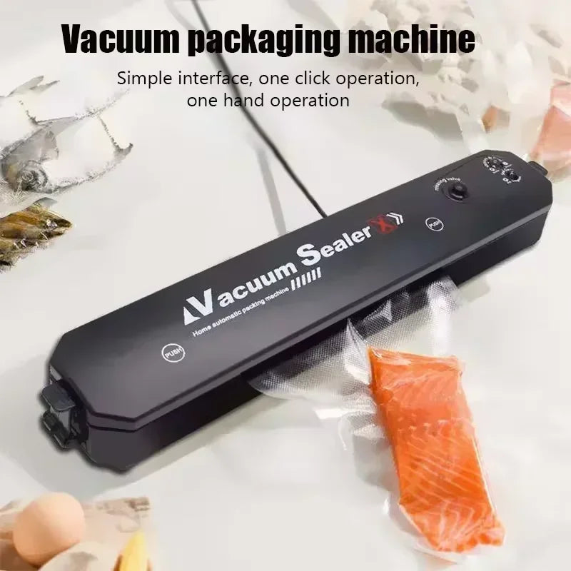 Automatic Portable Design Multi-Functional Kitchen Vacuum Sealer  Air-Tight Food Packaging for Household Preservation sealed bag