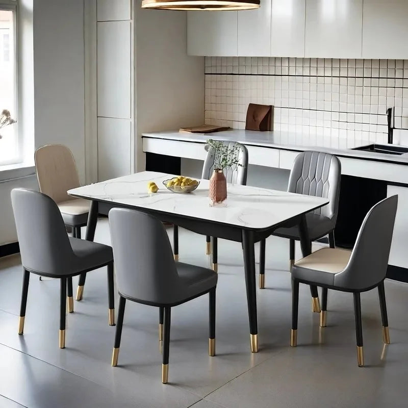 Light luxury dining chair leisure rental house dining table and chair household simple backrest stool hotel restaurant chair