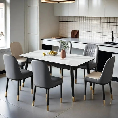 Light luxury dining chair leisure rental house dining table and chair household simple backrest stool hotel restaurant chair