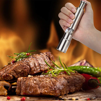 1 Piece Salt and Pepper Grinder Set Original Pump Grind Pepper Mill Thumb Press Grinder for Peppercorns Sea Salt YY027