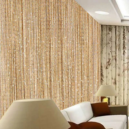Glitter Door String Curtain Room Divider Blind Silver Ribbon Shiny Tassel Flash Line Curtain for Wedding Party Window Decoration