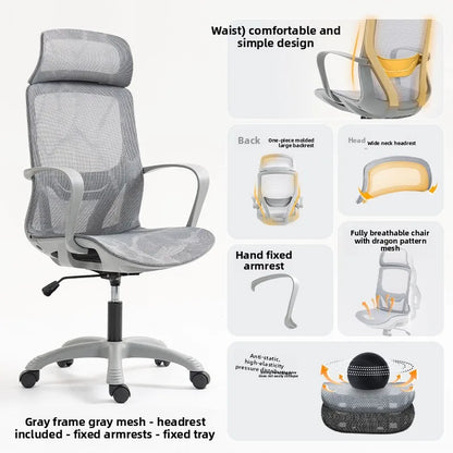 Multi-functional Ergonomic Chair Computer Conference Chair Chair Desk Learning Backrest Gaming Chair