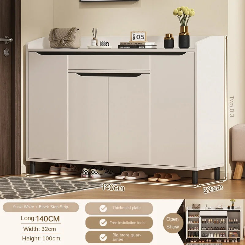 Shoe cabinet household multi-layer shoe rack entrance porch multi-function storage cabinet large capacity storage cabinet