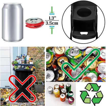 Can Crushers for Recycling 16 oz Heavy Duty Metal Can Crusher Wall Mounted Soda & Beer Can Smasher for Recycling w Bottle Opener