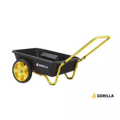 4 Cu. Ft. Poly Utility Garden Cart, 300 Lbs. Capacity, 12 In. No-Flat Tires, Ext