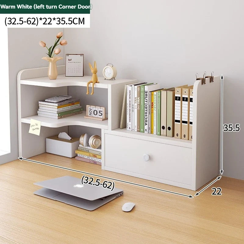 Bookshelf Office Desktop Storage Shelves Multi layer Scalable Shelves Student Desk Storage Boxes Small Bookcases