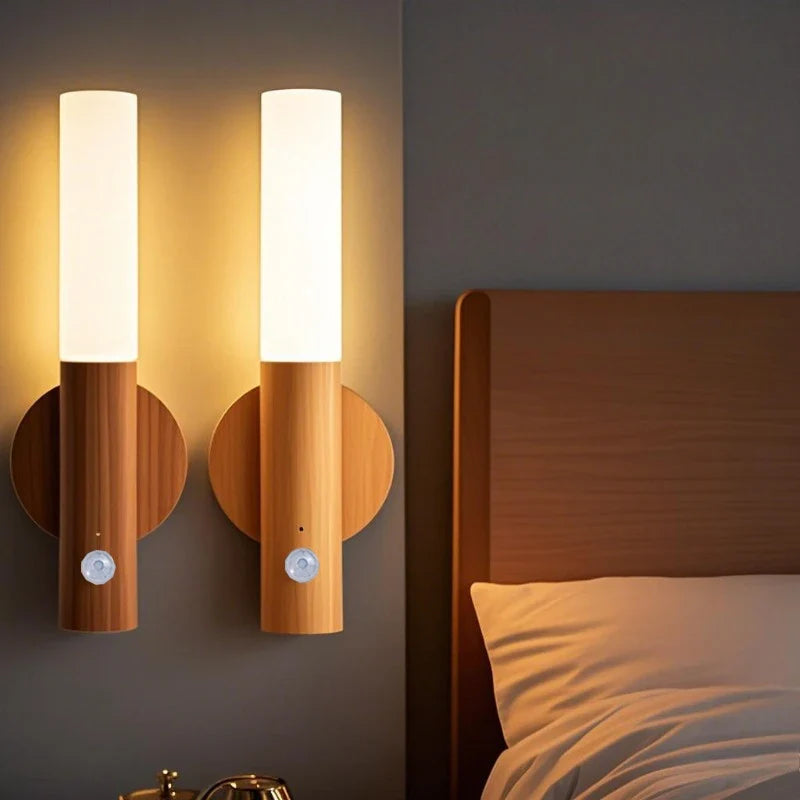 Intelligent Human Body Induction Night Light, LED Rechargeable Corridor Cabinet Wall Light, Household Toilet Wall Induction