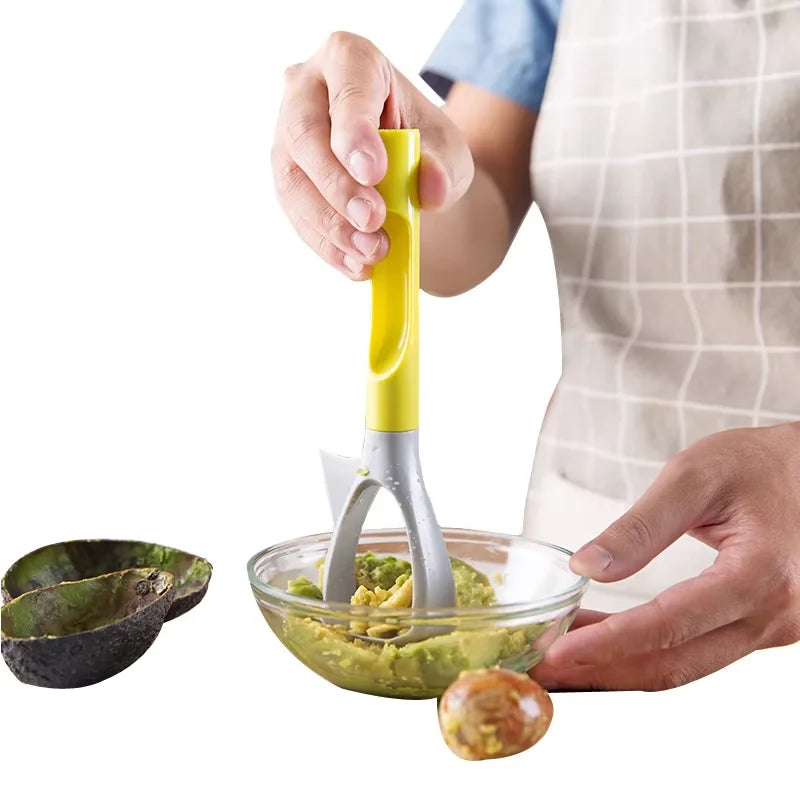 5 in 1 Avocado Slicer Multi-Function Avocado Masher Avocado Separator with Comfortable Handle Fruit Corer for Apple Pears