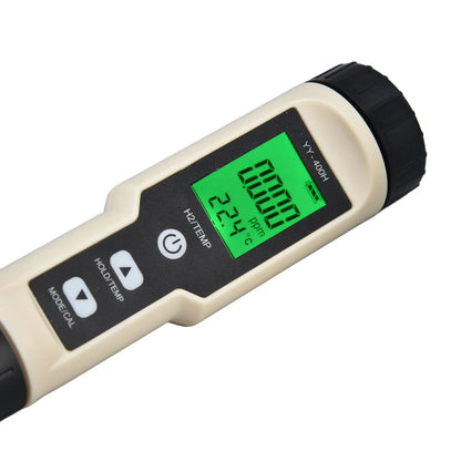 Hydrogen Test Pen High Sensitivity Backlit LCD Design Digital Hydrogen Meter for Aquariums Gardening Laboratories