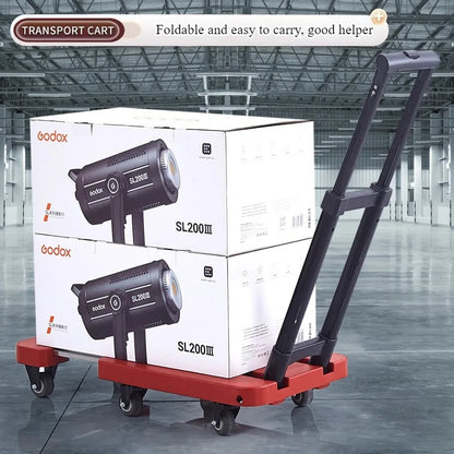 Folding trolley portable pull truck folding moving luggage flatbed cart shopping cart
