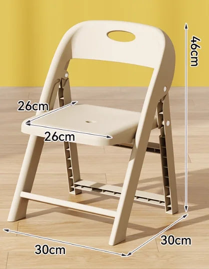 Children Chair Kids Toddler Baby Seat Chair Folding Backrest Non Slip Thickened Stool Sturdy Portable Nursery Kindergarten Home