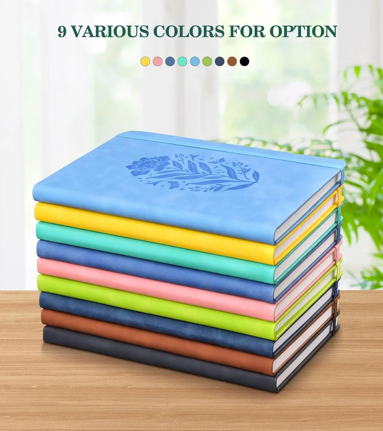 A5 Pink Hardcover Leather Journal for Women, 200 Pages Lined Notebook with Elastic Closure, Perfect for Writing and Travel