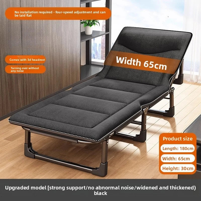 Single folding bed office lunch break artifact sleeping back chair can be placed flat hospital escort bed outdoor camp bed