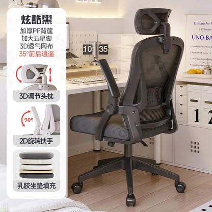 Home Ergonomic Office Chairs Adjustable Computer Chairs Sedentary Not Tired Dormitory Study Staff Silla Gamer Office Furniture