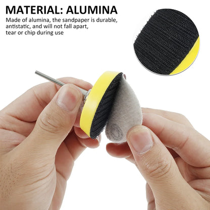 2 Inch Sanding Disc 80-3000 Grit Alumina Sanding Pad Drill Grinder Rotary Tools Accessories Quick Change Sanding Sheet for Metal