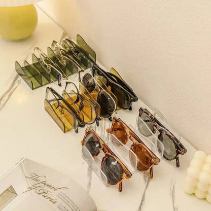 DVD/CD Organizer,Eyeshadow Palette Storage Tray Cosmetics Rack Makeup Tools Compartment Holder Sunglasses Storage Shelf