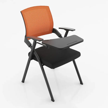 Folding training chair with desk board, foldable writing board, office meeting room, integrated table and chairs, conference
