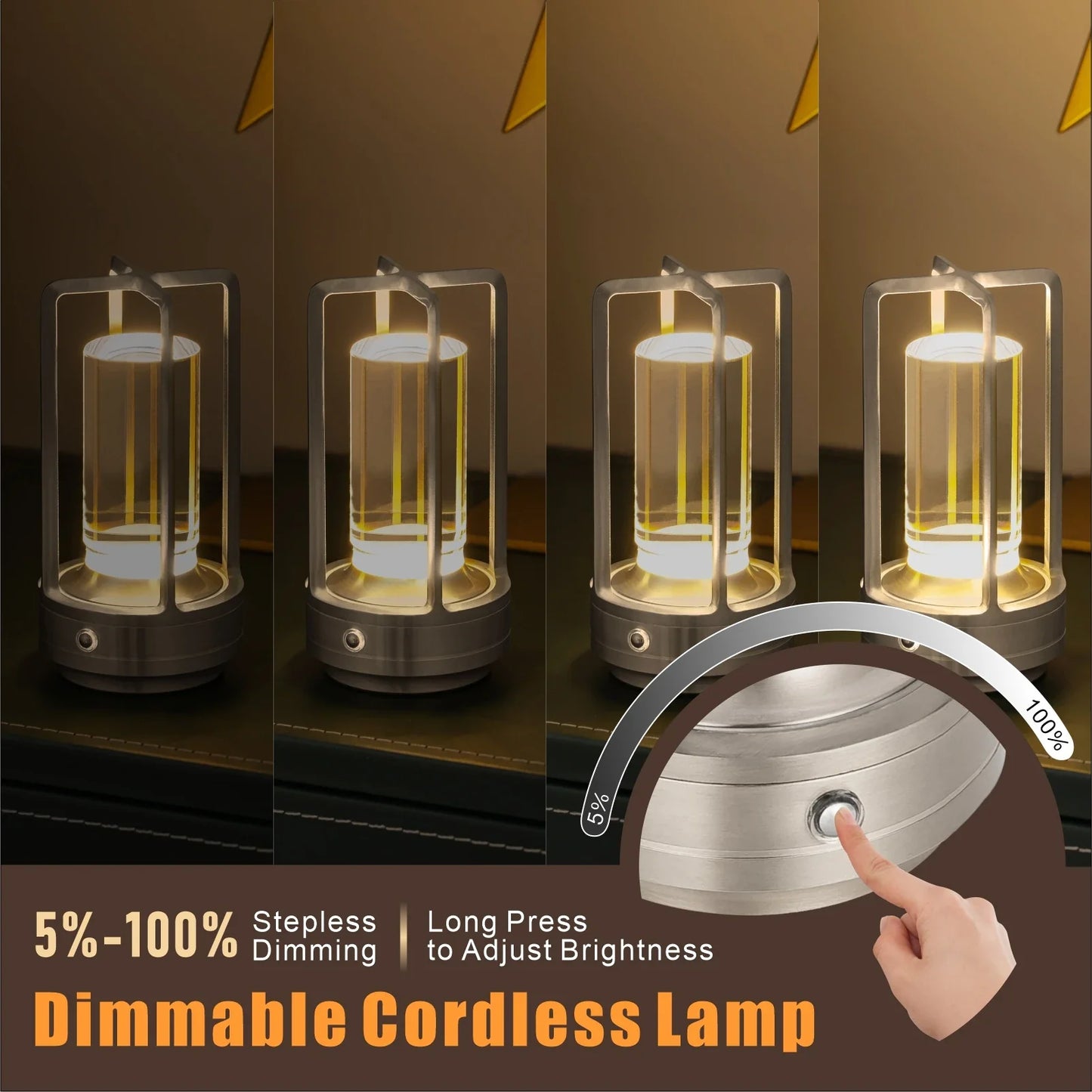 GGbingo Cordless Led Table Lamp Desk Lamps Outdoor Camping Atmosphere Light Restaurant Creative Beside Night Lights