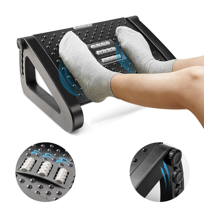 Foot Rest for Under Desk at Work,Adjustable Height Foot Rest Portable Under Desk Foot Stool for Home,Office