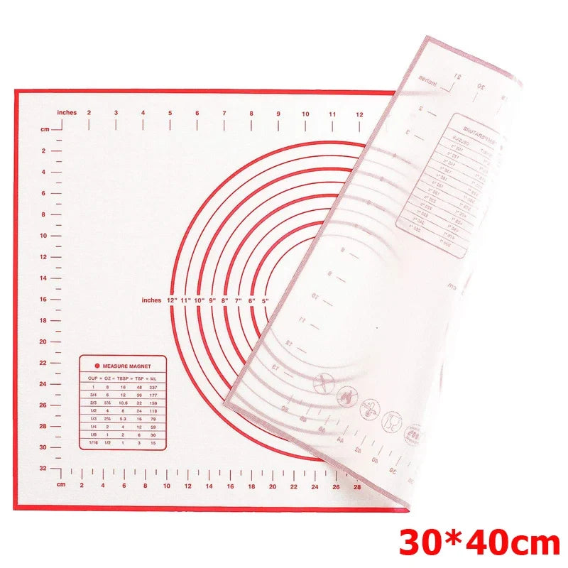 Silicone Baking Mat Non-Slip Pastry Mat for Rolling Dough With Measurements Kitchen Dough Mat Pie Crust Mat Oven Liner YY206