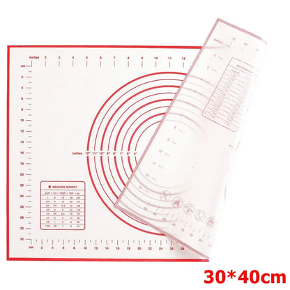 Silicone Baking Mat Non-Slip Pastry Mat for Rolling Dough With Measurements Kitchen Dough Mat Pie Crust Mat Oven Liner YY206