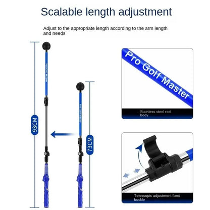 PGM Golf Swing Trainer Folding Correction Practitioner Adjustable Length Angle Beginner Available with Left Right Hands HGB023