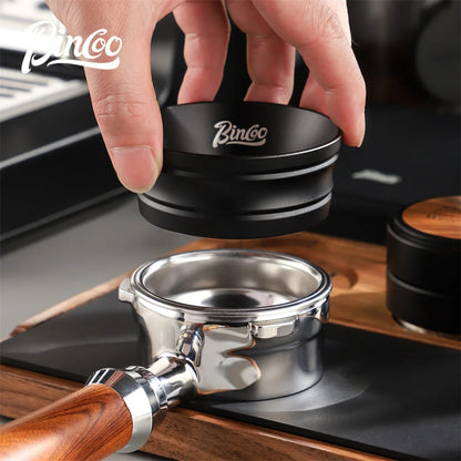 Bincoo Universal Portafilter Dosing Ring, 3.2cm Anti-Spill Aluminum Funnel with Strong Magnets Fits 51mm and 58mm Coffee Handles