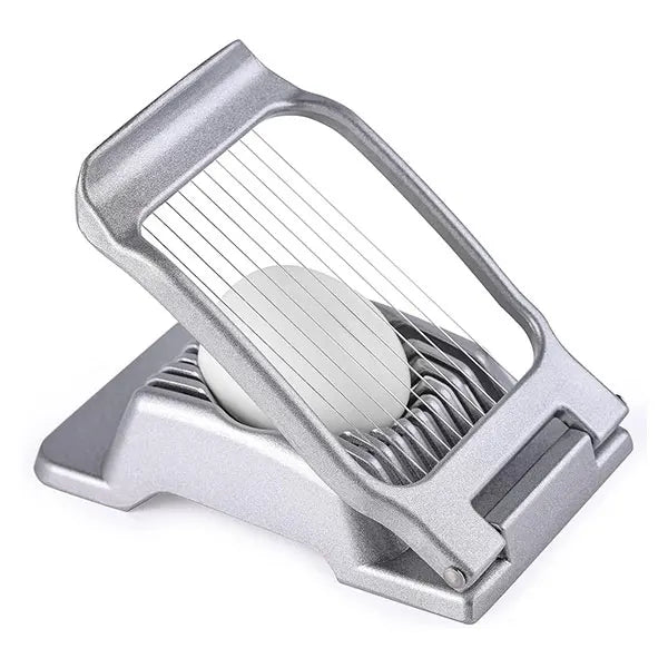 Heavy Duty Aluminium Egg Slicer for Hard Boiled Eggs Strawberry Slicer Stainless Steel Wire Multi Egg Dicer for Soft Fruit