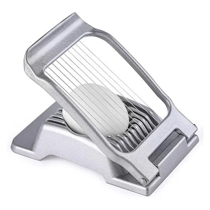 Heavy Duty Aluminium Egg Slicer for Hard Boiled Eggs Strawberry Slicer Stainless Steel Wire Multi Egg Dicer for Soft Fruit