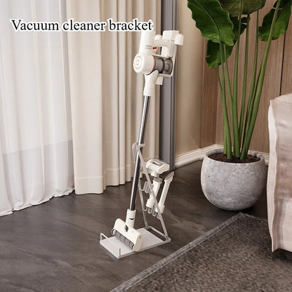 Japanese Vacuum Cleaner Storage Rack Household Goods Finishing Shelf Bracket Mop Rack Batch Non-Punch Vacuum Cleaner