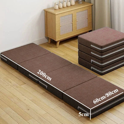Four-fold memory foam mattress, high-elasticity memory foam mattress, single-person folding mattress, tatami soft mat, guest mat