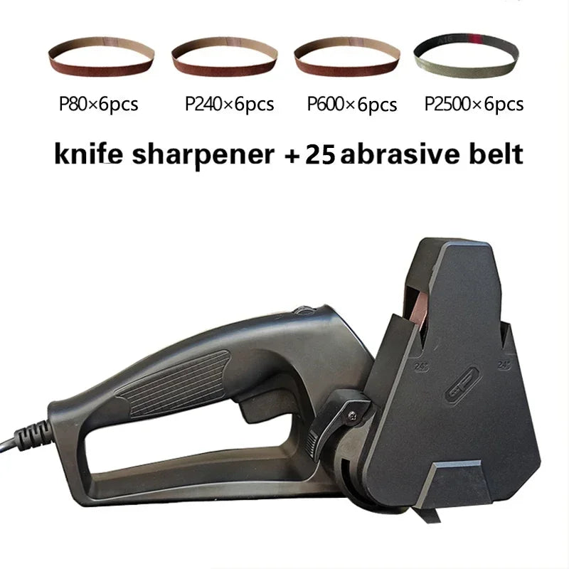 Professional Electric Knife Sharpener Grinder Sand Belts Kitchen Sharpening Machine Honing System Carpenter Tools 2022 NEW