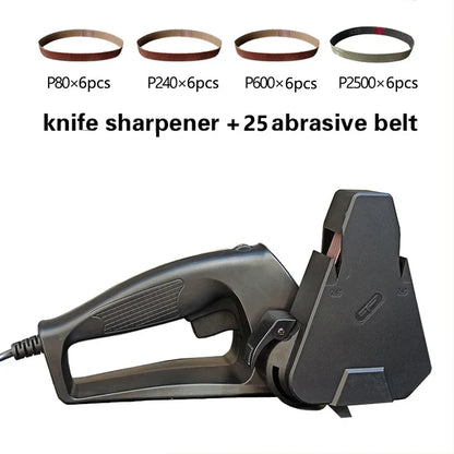 Professional Electric Knife Sharpener Grinder Sand Belts Kitchen Sharpening Machine Honing System Carpenter Tools 2022 NEW