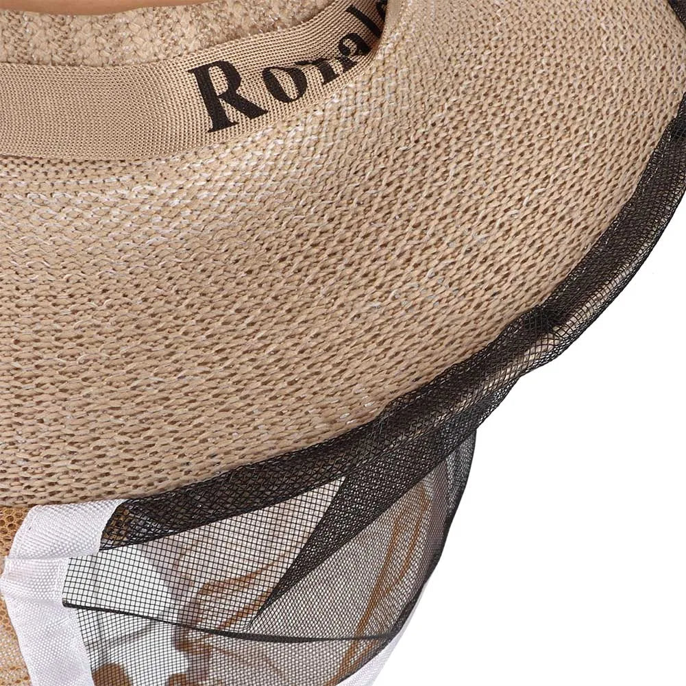 Beekeeper Cowboy Hat Beekeeping Veil Outdoor Beekeeper Cowboy Hat Breathable Fireproof Beekeeping Veil  Face Head Protector