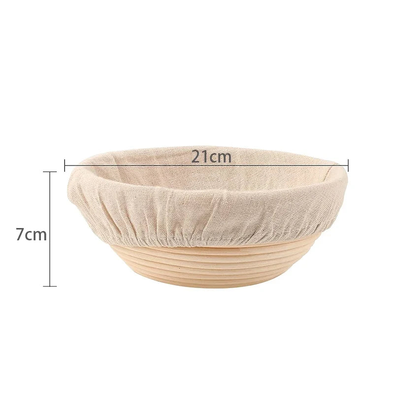 Banneton Bread Proofing Basket Round Oval Sourdough Baskets Bread Baking Dough Rising Ratten Bowls with Liners For Bakery YY087