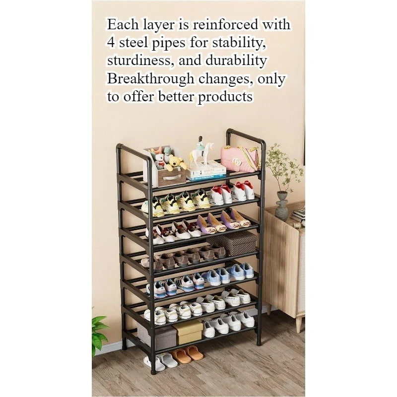 Simple shoe rack household multi-functional multi-storey doorway indoor and outdoor storage rack student dormitory storage rack