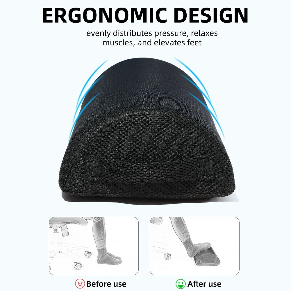 Semi-cylindrical pillow, office footrest, foot massage, leg clamp pillow, ergonomic foot stool