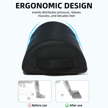 Semi-cylindrical pillow, office footrest, foot massage, leg clamp pillow, ergonomic foot stool