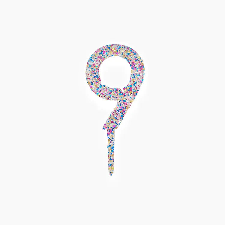 Sparkling 0-9 Number Happy Birthday Cake Topper Gold Acrylic Wedding Cake Topper Kids Birthday Party Cake decoration Baby shower