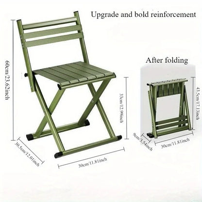 Outdoor portable folding stool, thick chair stool, dual-purpose fishing stool, Magza small stool, camping barbecue stool