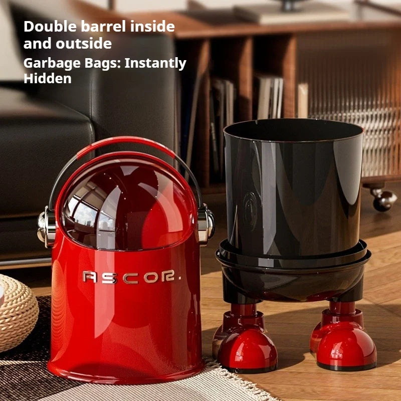 Touchless Sensor Trash Can Stainless Steel Premium Large Capacity Garbage Bin Kitchen Bathroom Bedroom Living Room Maison