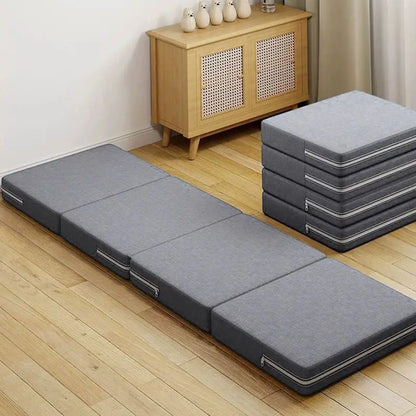 Four-fold memory foam mattress, high-elasticity memory foam mattress, single-person folding mattress, tatami soft mat, guest mat
