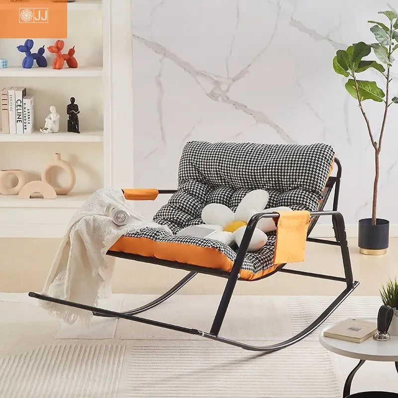 Adult Rocking Recliner Lounge Chair Comfortable Reclining Armchair Living Room Patio Two Seater Moon Chair Home Use Furniture
