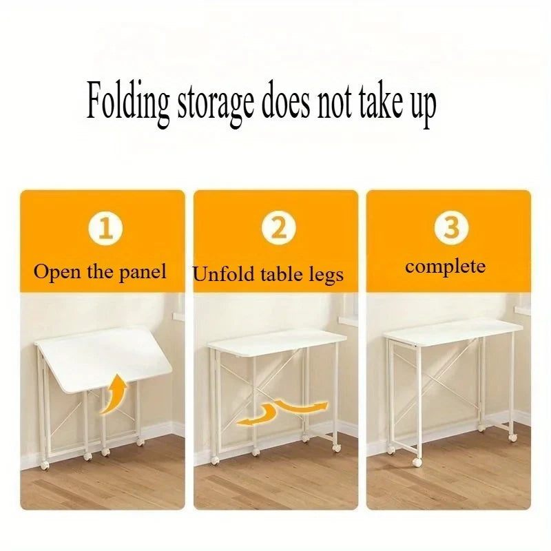 Folding small desk, bedroom desk, student's simple writing desk