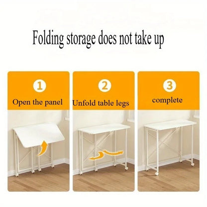 Folding small desk, bedroom desk, student's simple writing desk