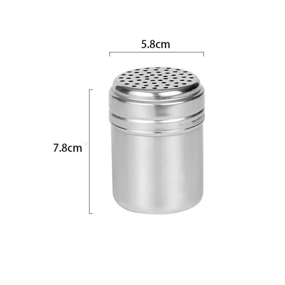 Multi-purpose Stainless Steel Seasoning Jar Salt Sugar Bottle Rotating Cover Kitchen Gadgets Spice Pepper Shaker Spice Jar
