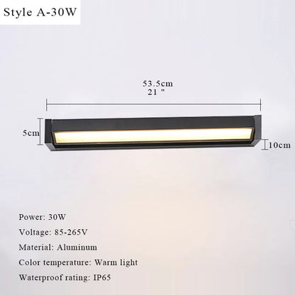 Outdoor Wall Light LED 350Adjustable Angle Waterproof Wall Lamp Aluminium Garden Porch Home Balcony Home Decor Lighting