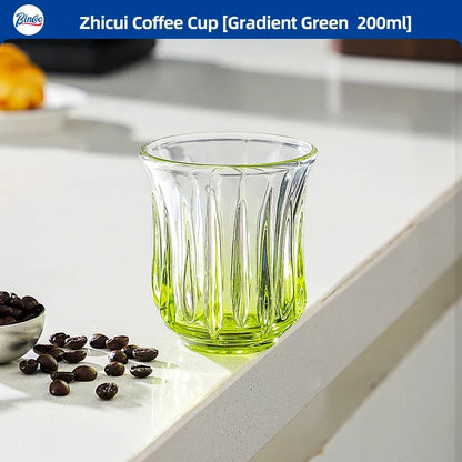 Bincoo High End Coffee Cup Elegant Retro Glass for Americano Dirty Flat White Espresso and Latte Available in 90/200/240/400ml