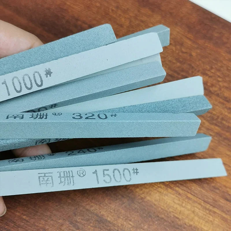 Triangle Oil Stone for Sharpening Knives Kit, Fine Grinding Diamond Oilstone Strip, Knife Stone, 12*150mm