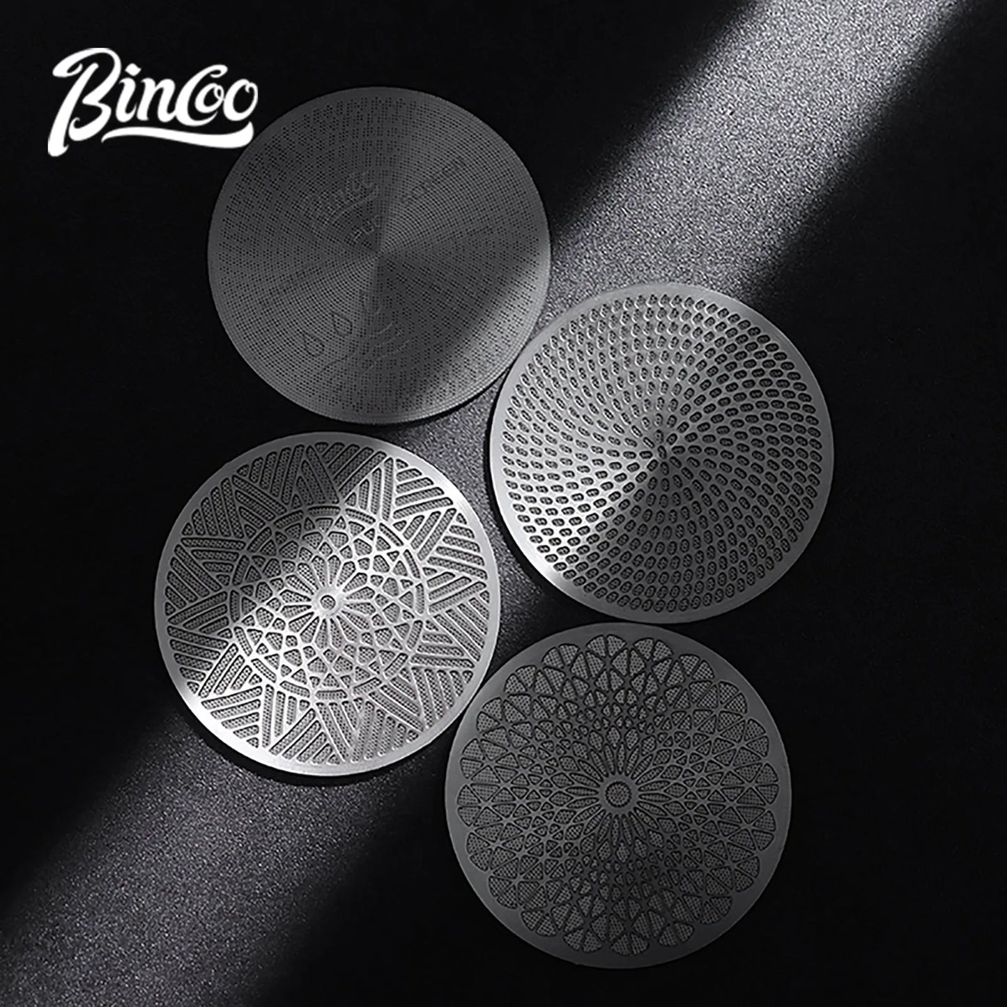 Bincoo 51/58mm Espresso Portafilter Dispersion Plate Stainless Steel Sintered Shower Screen Even Extraction Upgrade Accessories